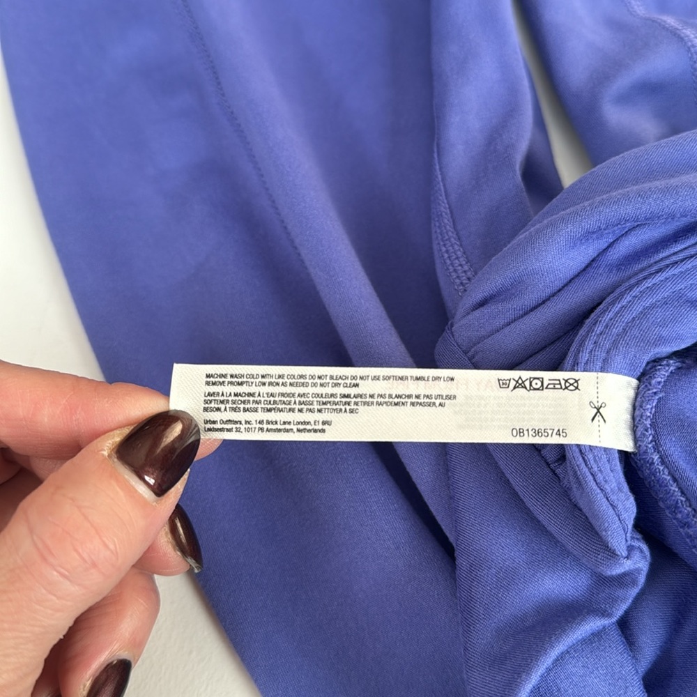 ❗️SOLD❗️Free People Movement Breathe Deeper Moroccan Blue Leggings Size M NWT - Picture 10 of 11